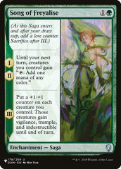 Song of Freyalise [The List] | Eastridge Sports Cards & Games