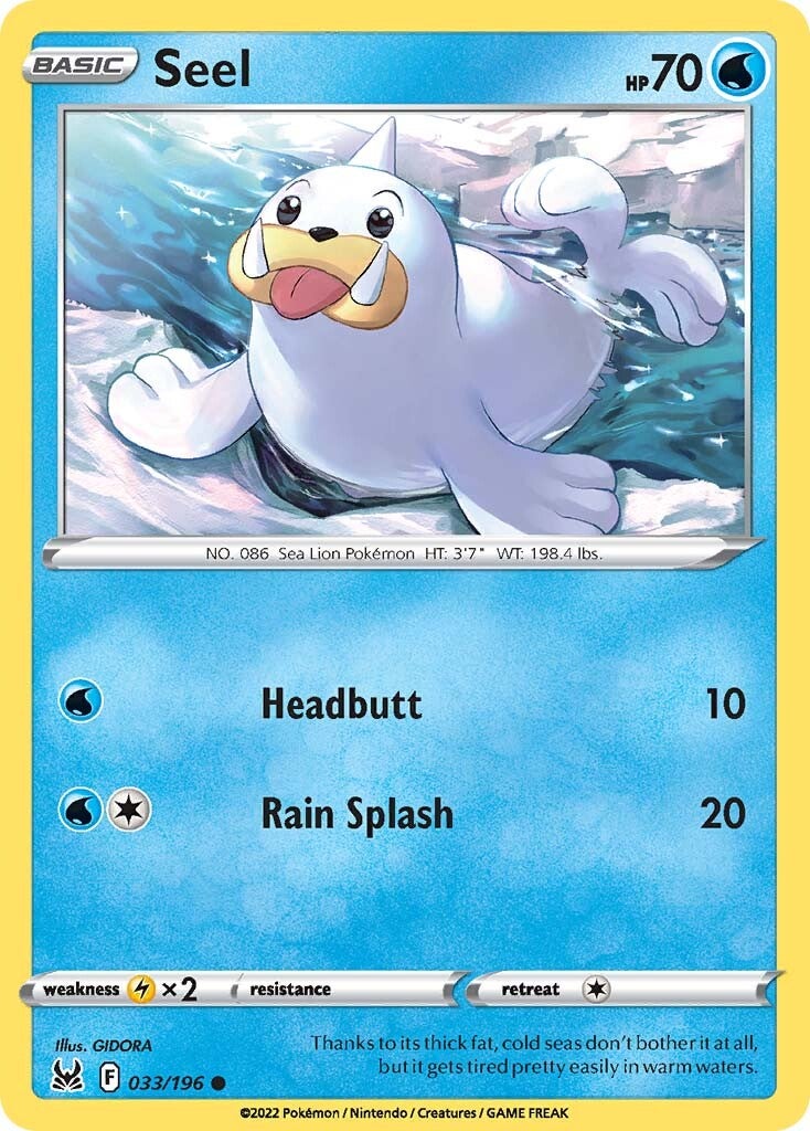 Seel (033/196) [Sword & Shield: Lost Origin] | Eastridge Sports Cards & Games