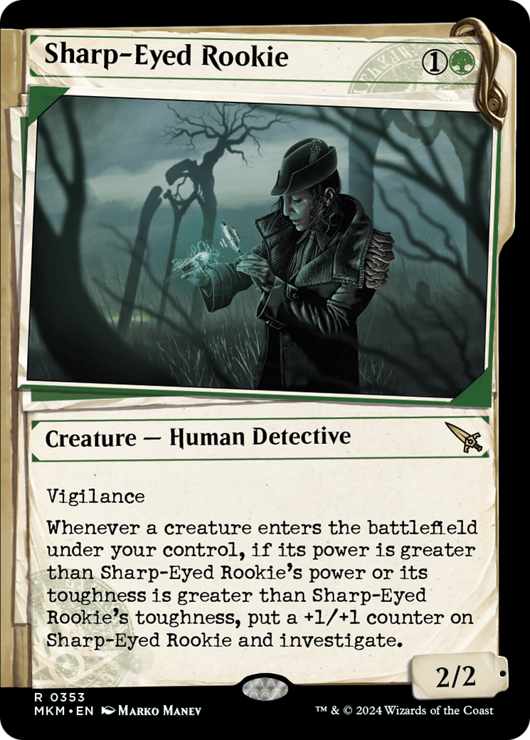 Sharp-Eyed Rookie (Showcase) [Murders at Karlov Manor] | Eastridge Sports Cards & Games