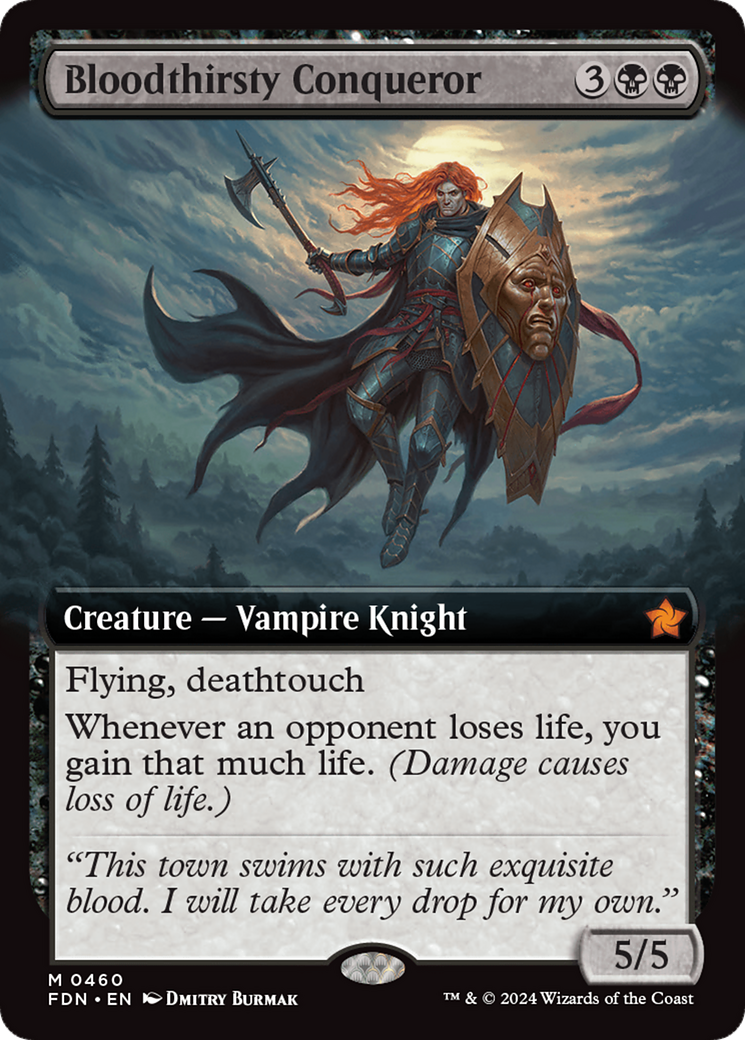 Bloodthirsty Conqueror (Extended Art) [Foundations] | Eastridge Sports Cards & Games