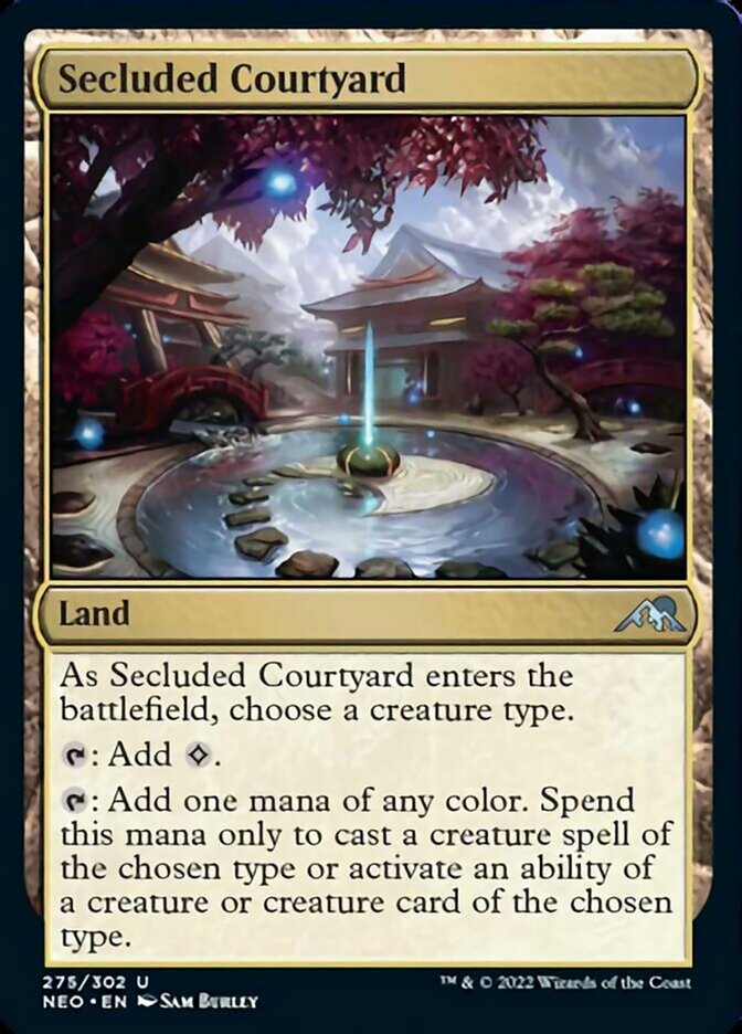 Secluded Courtyard [Kamigawa: Neon Dynasty] | Eastridge Sports Cards & Games