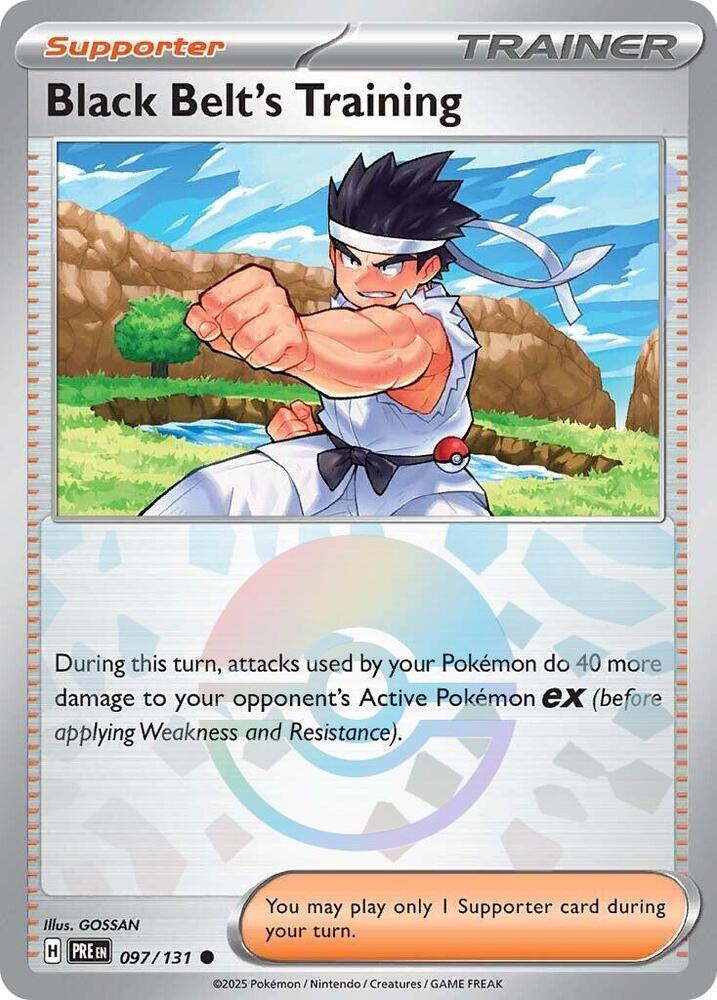 Black Belt's Training (097/131) (Poke Ball Pattern) [Scarlet & Violet: Prismatic Evolutions] | Eastridge Sports Cards & Games