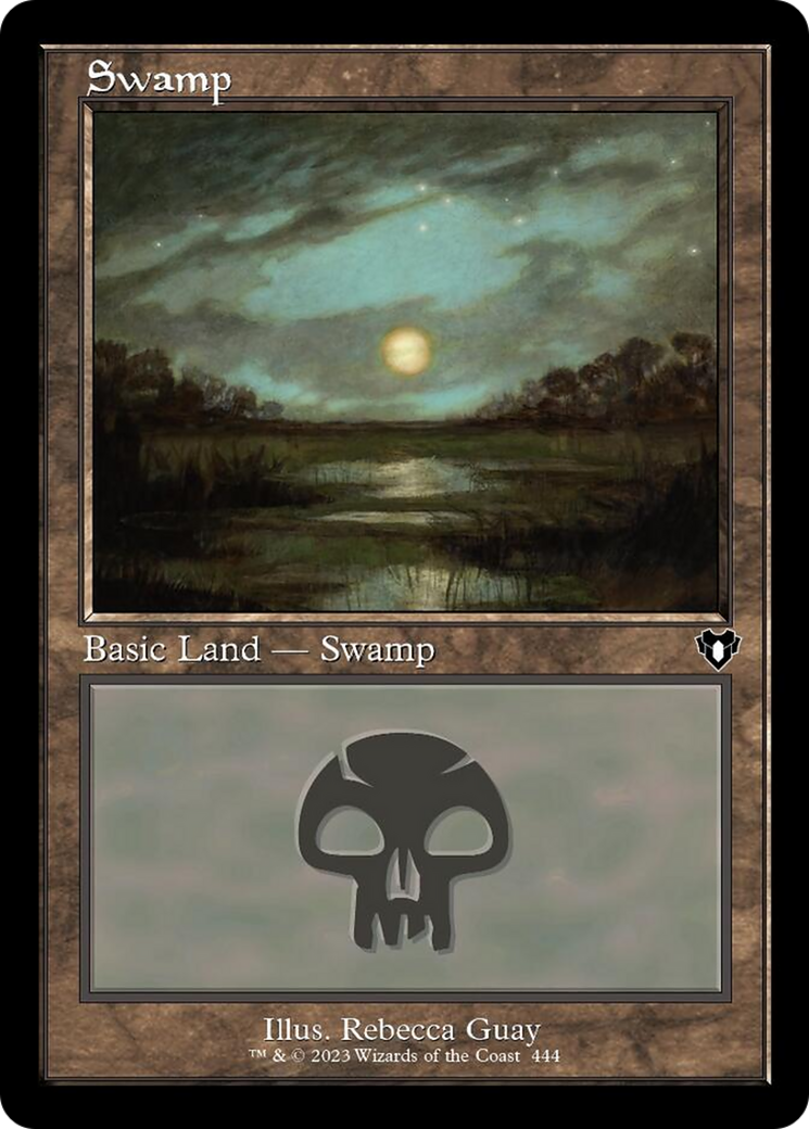 Swamp (444) (Retro) [Commander Masters] | Eastridge Sports Cards & Games