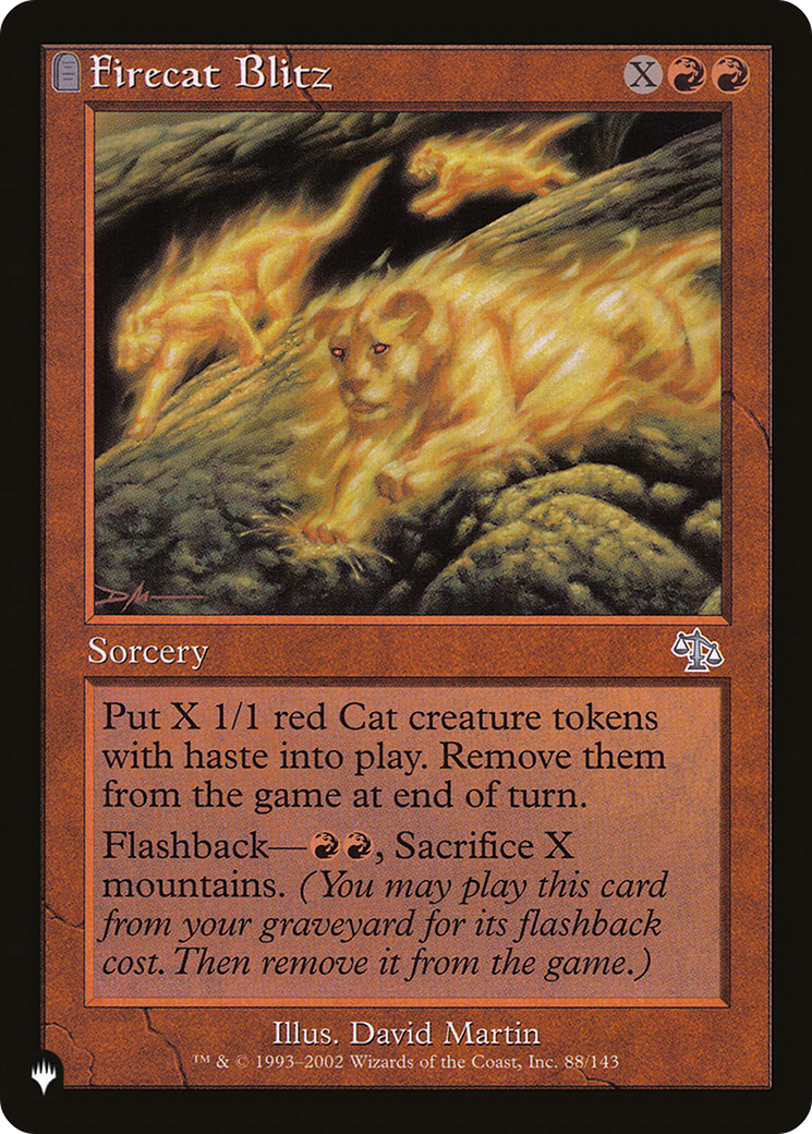 Firecat Blitz [The List] | Eastridge Sports Cards & Games