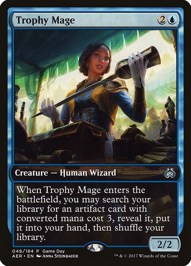 Trophy Mage (Game Day) [Aether Revolt Promos] | Eastridge Sports Cards & Games