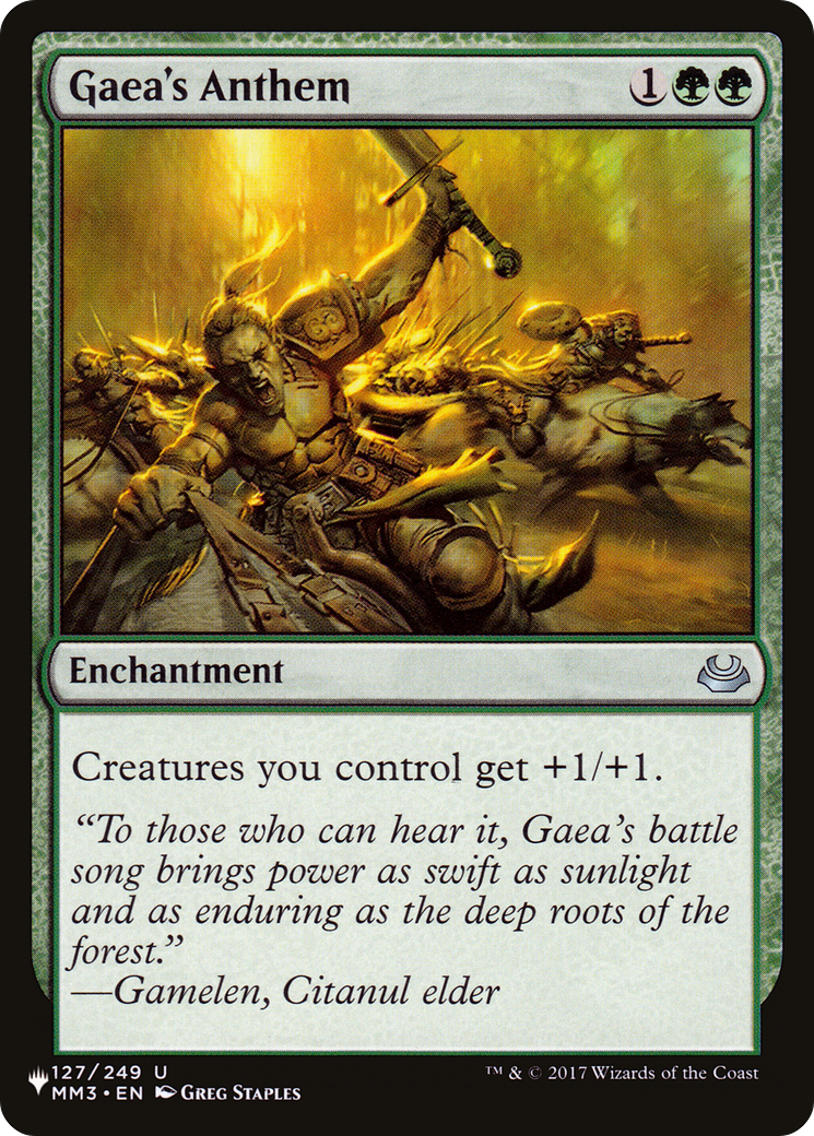 Gaea's Anthem (MM3) [The List] | Eastridge Sports Cards & Games
