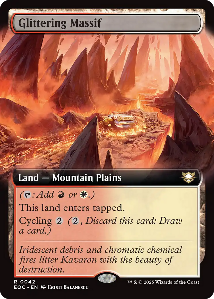 Glittering Massif (Extended Art) [Edge of Eternities Commander] | Eastridge Sports Cards & Games