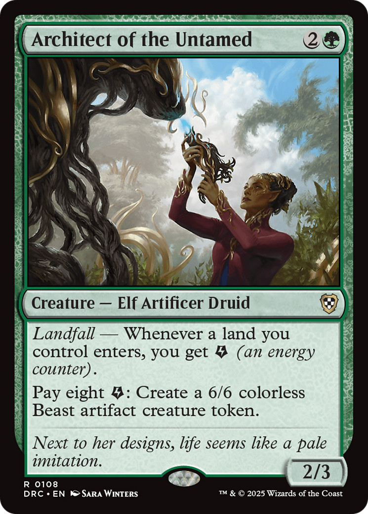 Architect of the Untamed [Aetherdrift Commander] | Eastridge Sports Cards & Games
