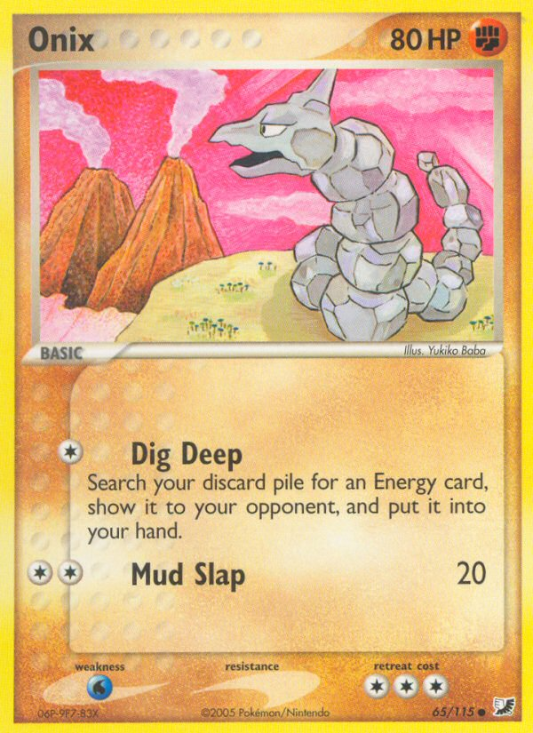 Onix (65/115) [EX: Unseen Forces] | Eastridge Sports Cards & Games