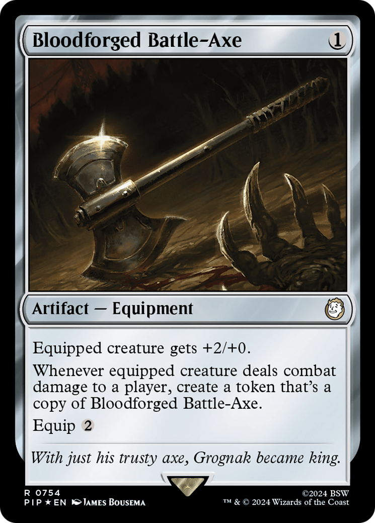 Bloodforged Battle-Axe (Surge Foil) [Fallout] | Eastridge Sports Cards & Games