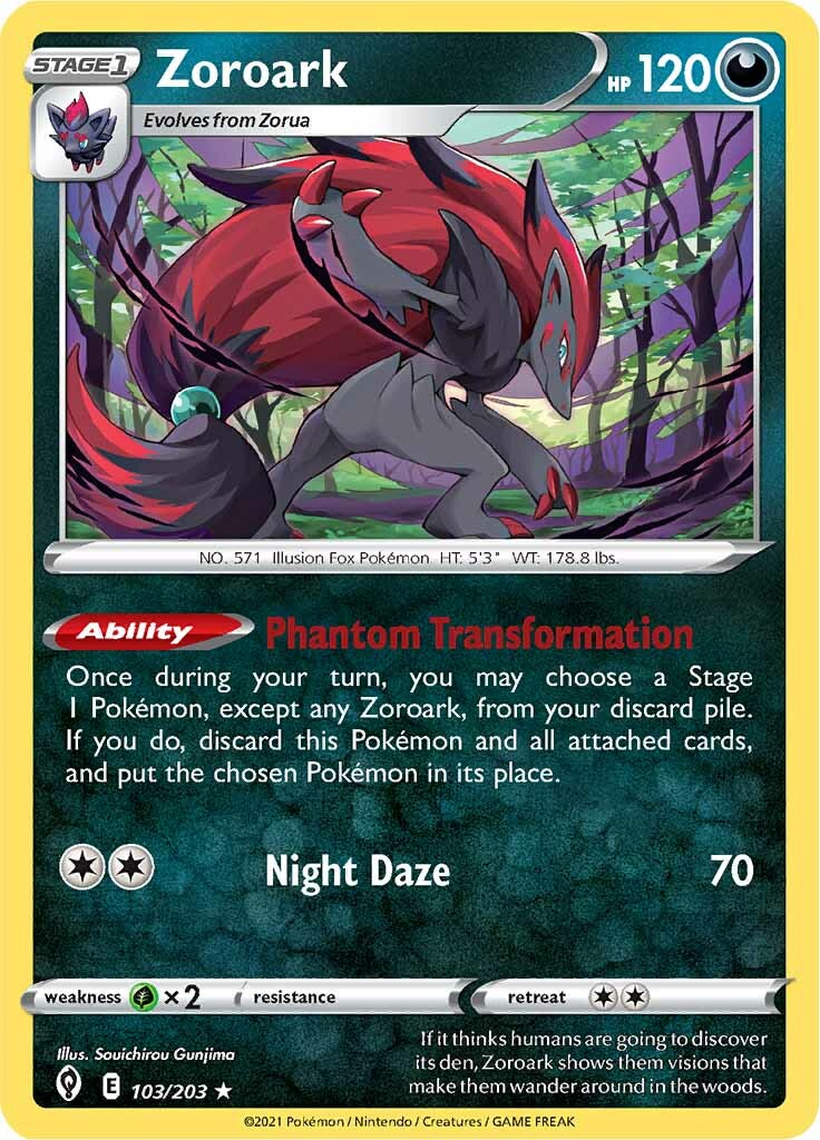 Zoroark (103/203) [Sword & Shield: Evolving Skies] | Eastridge Sports Cards & Games