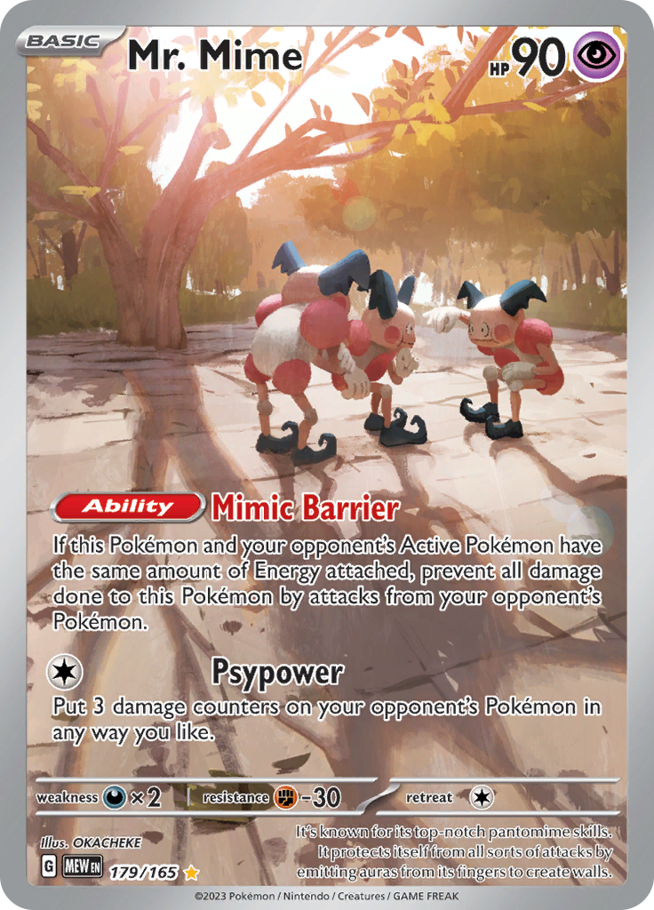 Mr. Mime (179/165) [Scarlet & Violet: 151] | Eastridge Sports Cards & Games