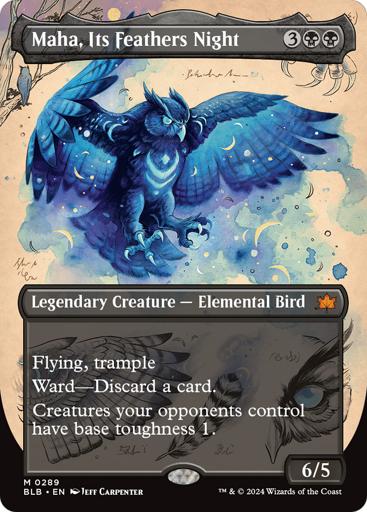 Maha, Its Feather Night (Borderless) [Bloomburrow] | Eastridge Sports Cards & Games