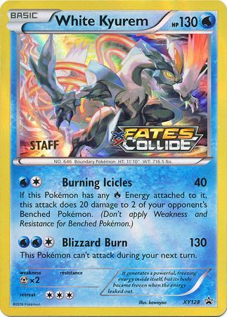 White Kyurem (XY128) (Staff) [XY: Black Star Promos] | Eastridge Sports Cards & Games