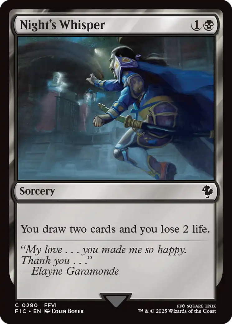 Night's Whisper [FINAL FANTASY Commander] | Eastridge Sports Cards & Games