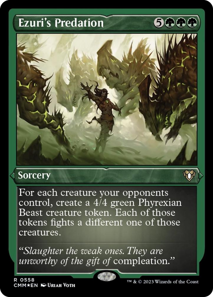 Ezuri's Predation (Foil Etched) [Commander Masters] | Eastridge Sports Cards & Games