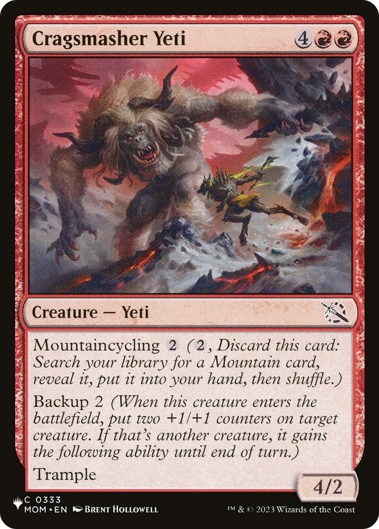 Cragsmasher Yeti [The List Reprints] | Eastridge Sports Cards & Games