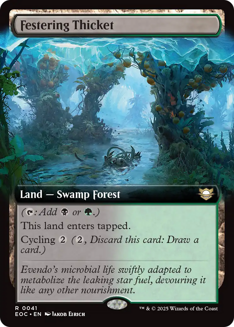Festering Thicket (Extended Art) [Edge of Eternities Commander] | Eastridge Sports Cards & Games