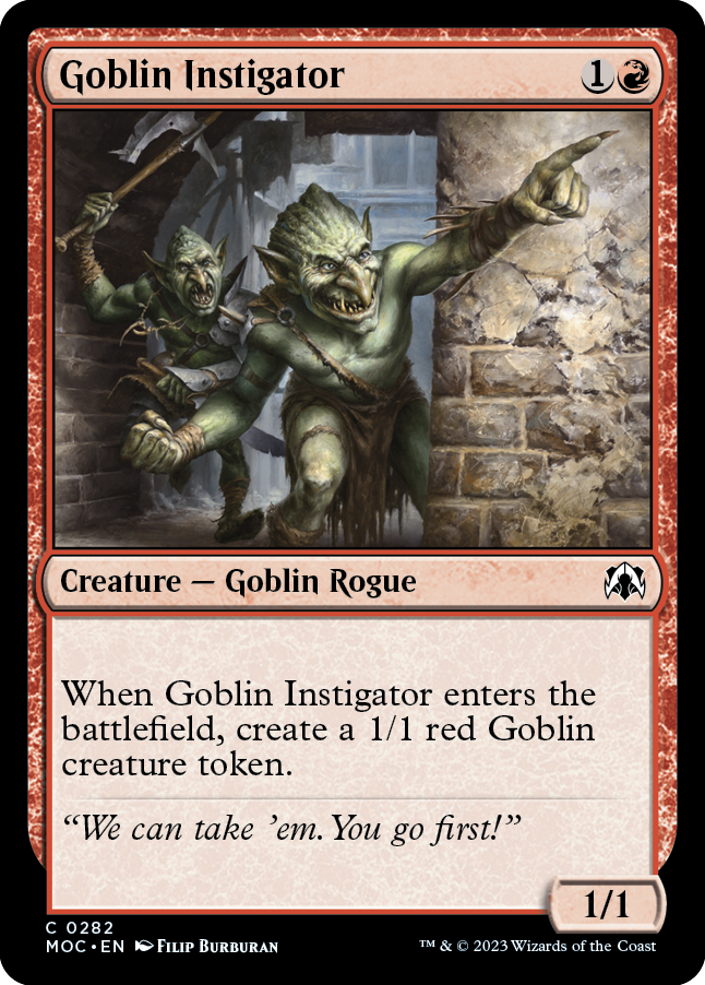 Goblin Instigator [March of the Machine Commander] | Eastridge Sports Cards & Games