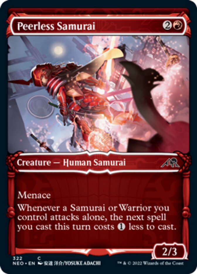 Peerless Samurai (Showcase Samurai) [Kamigawa: Neon Dynasty] | Eastridge Sports Cards & Games