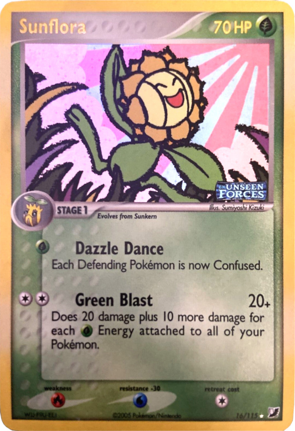 Sunflora (16/115) (Stamped) [EX: Unseen Forces] | Eastridge Sports Cards & Games