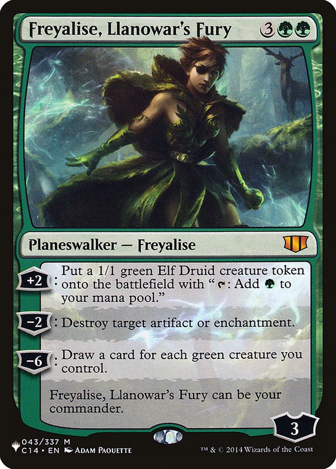 Freyalise, Llanowar's Fury [The List] | Eastridge Sports Cards & Games