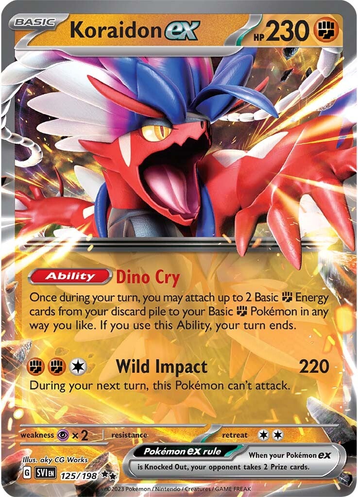 Koraidon ex (125/198) [Scarlet & Violet: Base Set] | Eastridge Sports Cards & Games