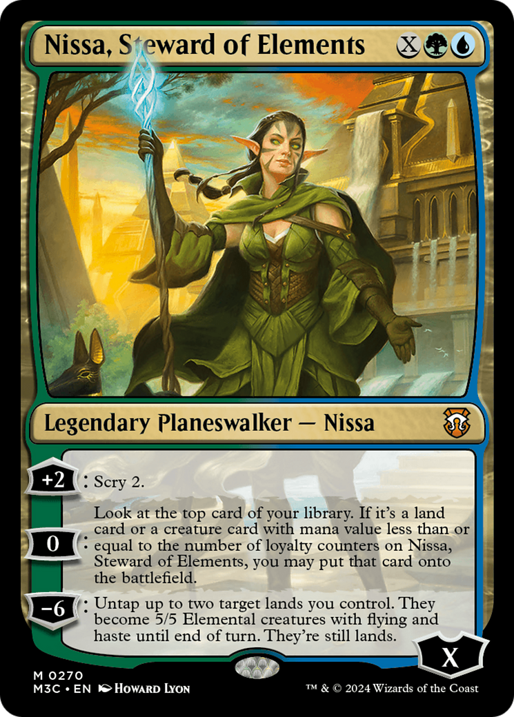 Nissa, Steward of Elements (Ripple Foil) [Modern Horizons 3 Commander] | Eastridge Sports Cards & Games