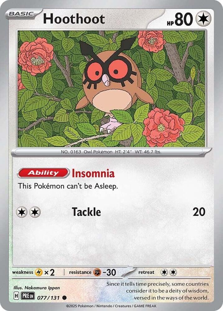 Hoothoot (077/131) [Scarlet & Violet: Prismatic Evolutions] | Eastridge Sports Cards & Games