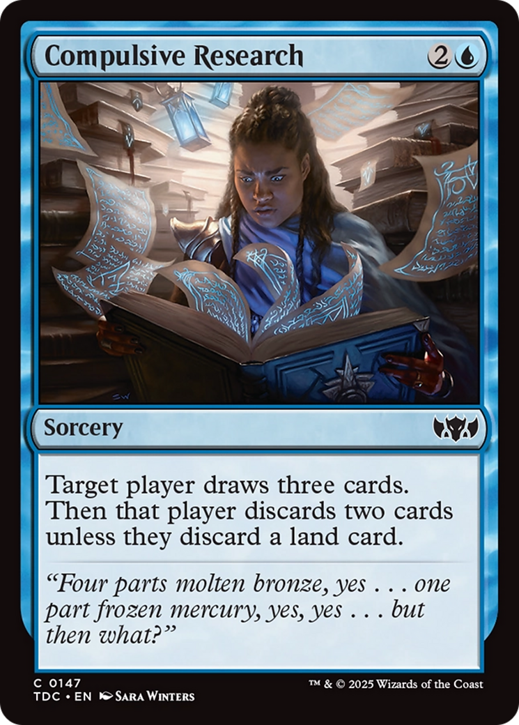 Compulsive Research [Tarkir: Dragonstorm Commander] | Eastridge Sports Cards & Games