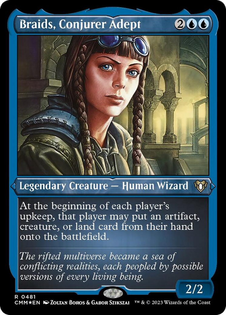 Braids, Conjurer Adept (Foil Etched) [Commander Masters] | Eastridge Sports Cards & Games