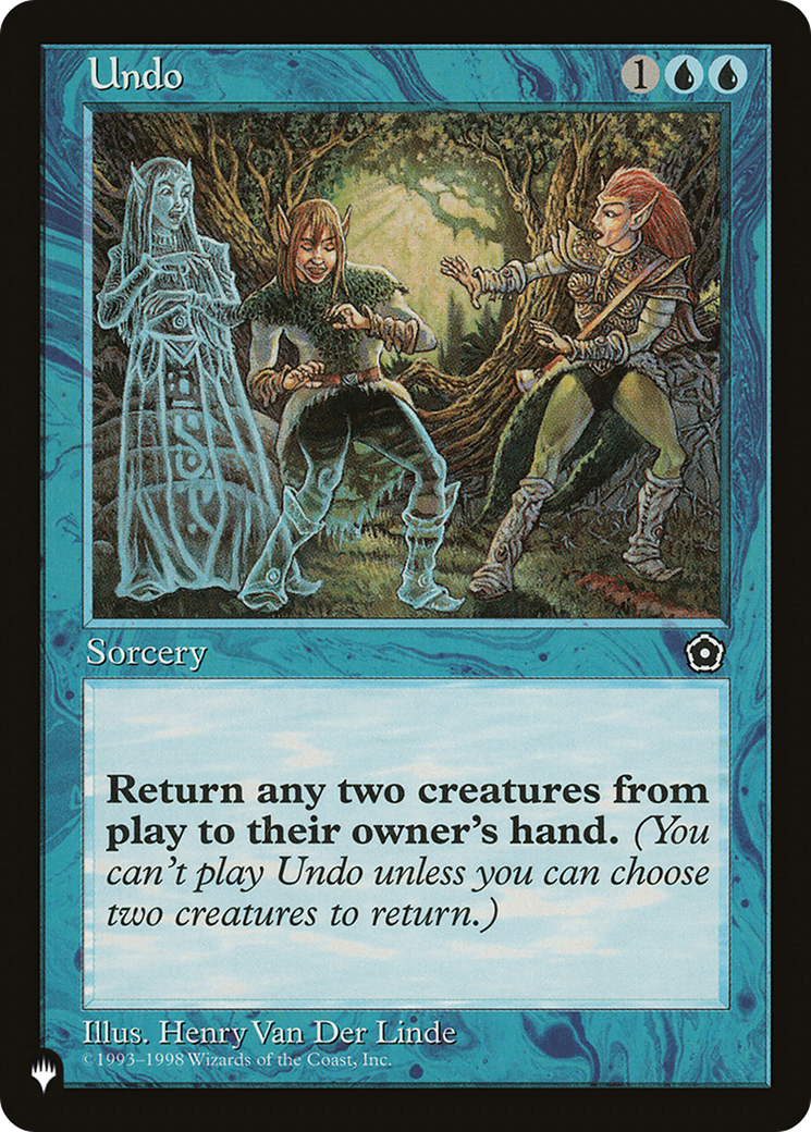 Undo [The List Reprints] | Eastridge Sports Cards & Games