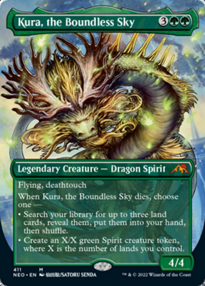 Kura, the Boundless Sky (Borderless Alternate Art) [Kamigawa: Neon Dynasty] | Eastridge Sports Cards & Games