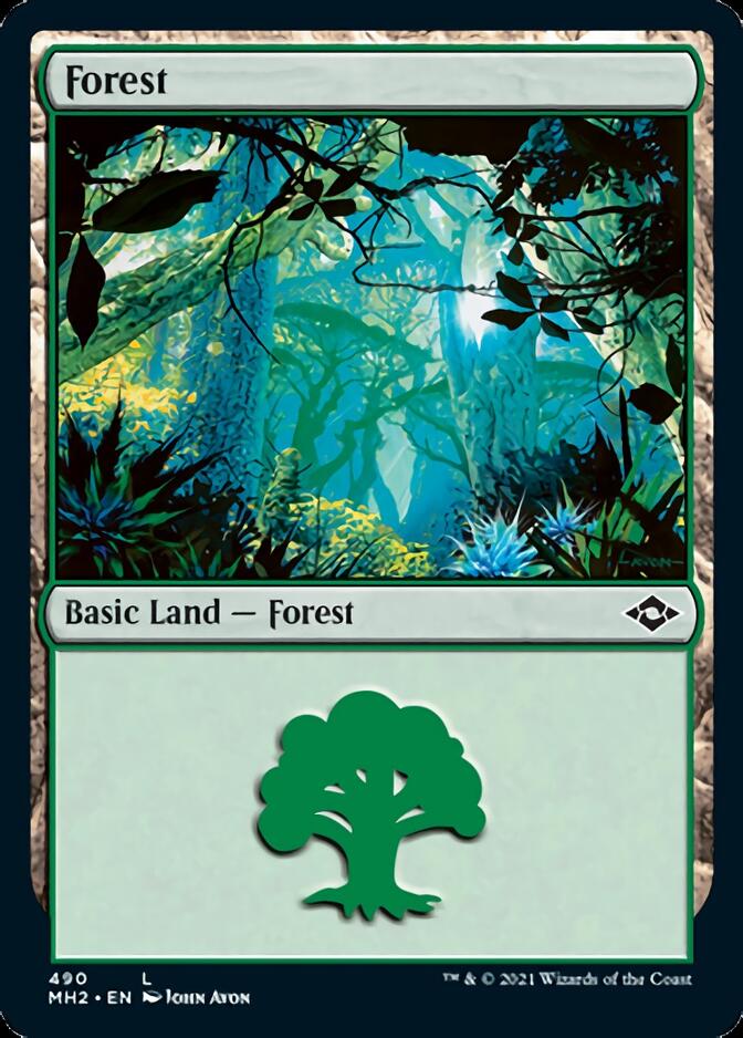 Forest (490) (Foil Etched) [Modern Horizons 2] | Eastridge Sports Cards & Games