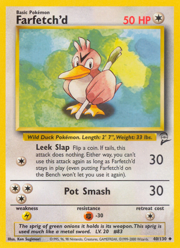 Farfetch'd (40/130) [Base Set 2] | Eastridge Sports Cards & Games