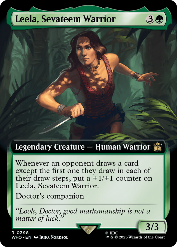 Leela, Sevateem Warrior (Extended Art) [Doctor Who] | Eastridge Sports Cards & Games