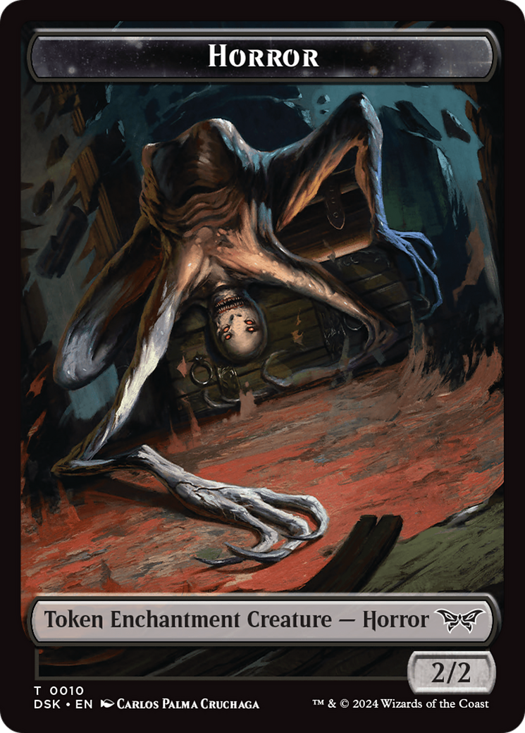 Horror // Copy Double-Sided Token [Duskmourn: House of Horror Tokens] | Eastridge Sports Cards & Games