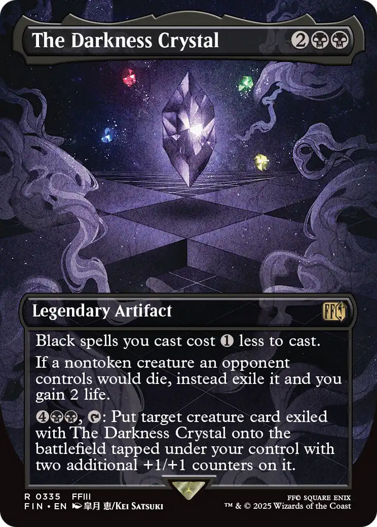 The Darkness Crystal (Borderless) [FINAL FANTASY] | Eastridge Sports Cards & Games