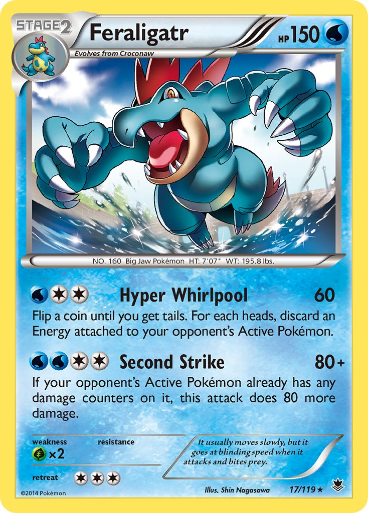 Feraligatr (17/119) (Theme Deck Exclusive) [XY: Phantom Forces] | Eastridge Sports Cards & Games