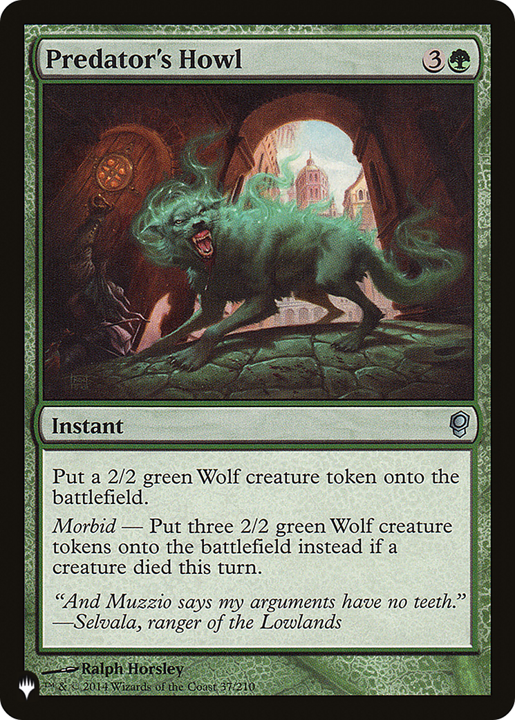 Predator's Howl [The List] | Eastridge Sports Cards & Games