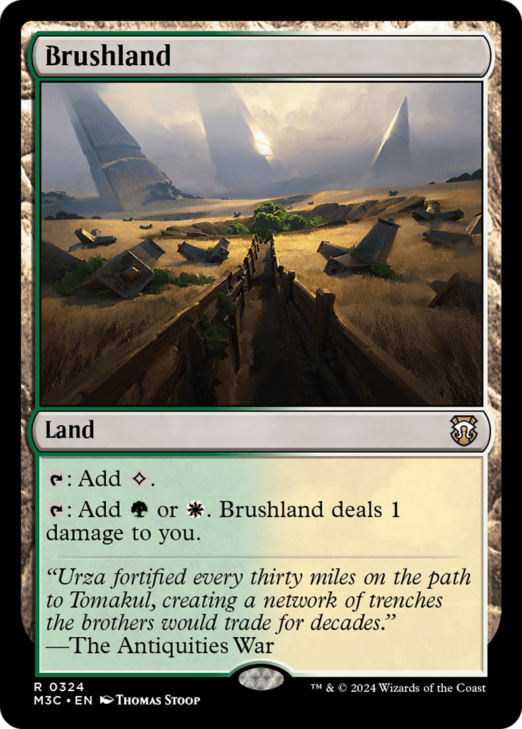 Brushland (Ripple Foil) [Modern Horizons 3 Commander] | Eastridge Sports Cards & Games