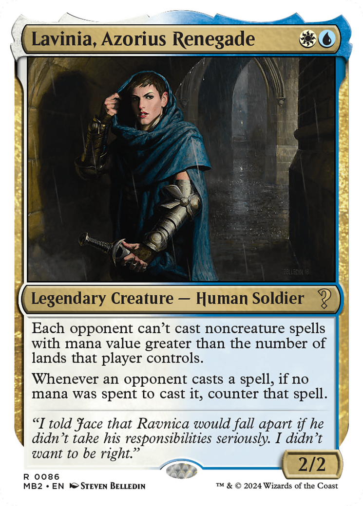 Lavinia, Azorius Renegade (White Border) [Mystery Booster 2] | Eastridge Sports Cards & Games