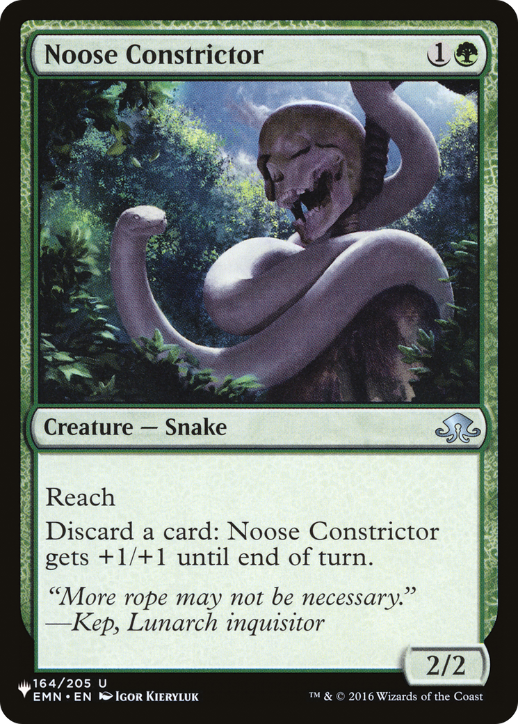 Noose Constrictor [The List] | Eastridge Sports Cards & Games