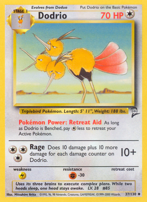 Dodrio (37/130) [Base Set 2] | Eastridge Sports Cards & Games