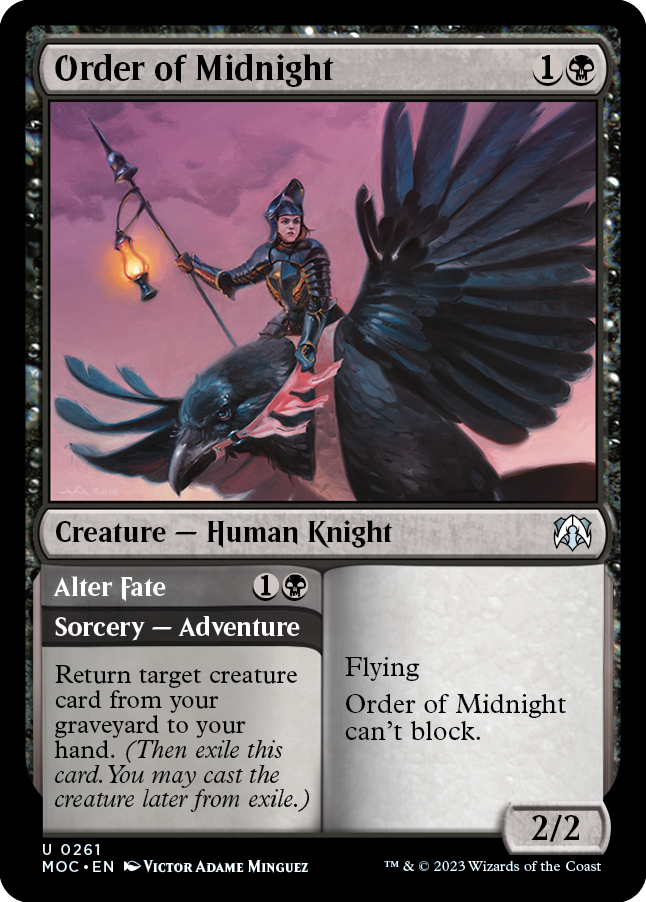 Order of Midnight // Alter Fate [March of the Machine Commander] | Eastridge Sports Cards & Games