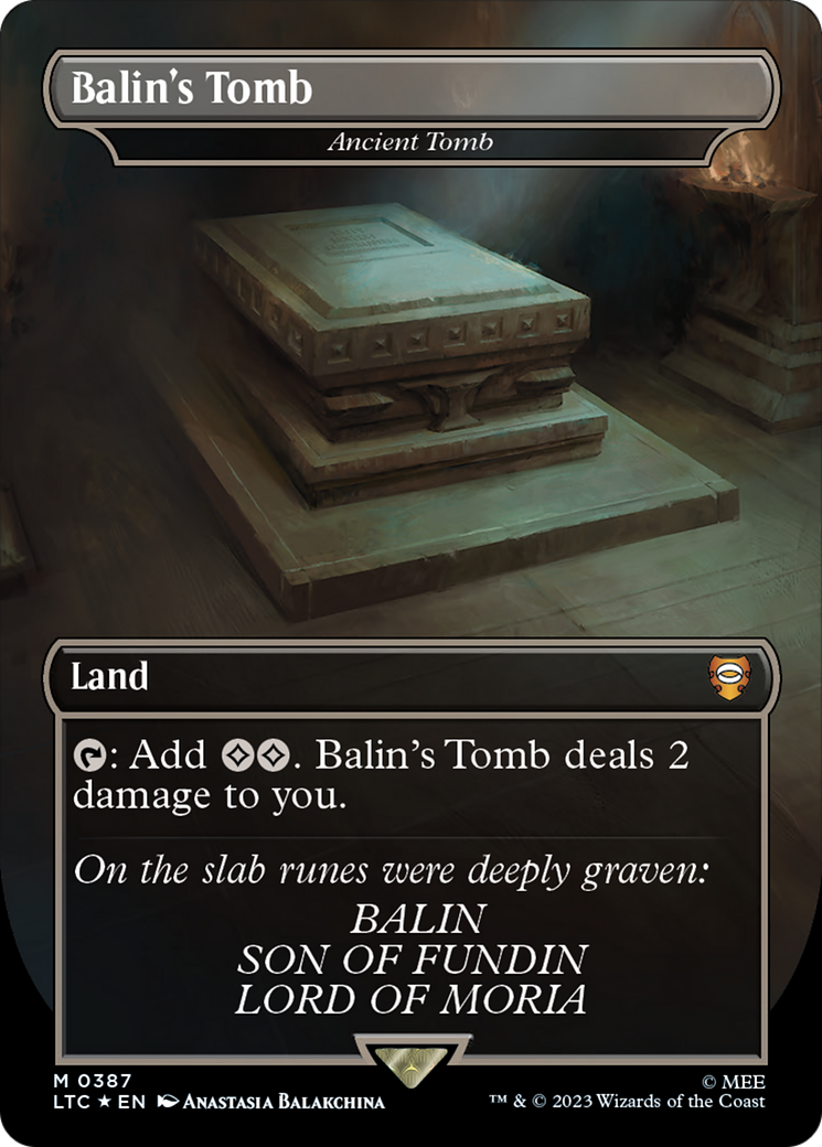 Balin's Tomb - Ancient Tomb (Surge Foil Realms and Relics) [The Lord of the Rings: Tales of Middle-Earth Commander] | Eastridge Sports Cards & Games