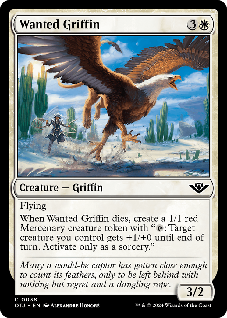 Wanted Griffin [Outlaws of Thunder Junction] | Eastridge Sports Cards & Games