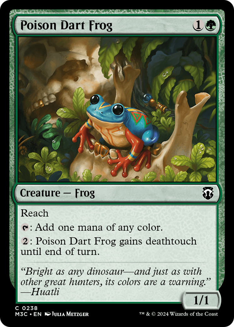 Poison Dart Frog (Ripple Foil) [Modern Horizons 3 Commander] | Eastridge Sports Cards & Games