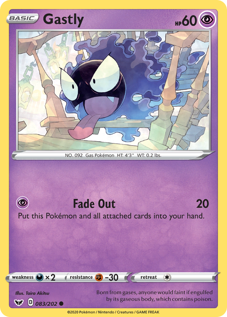 Gastly (083/202) [Sword & Shield: Base Set] | Eastridge Sports Cards & Games