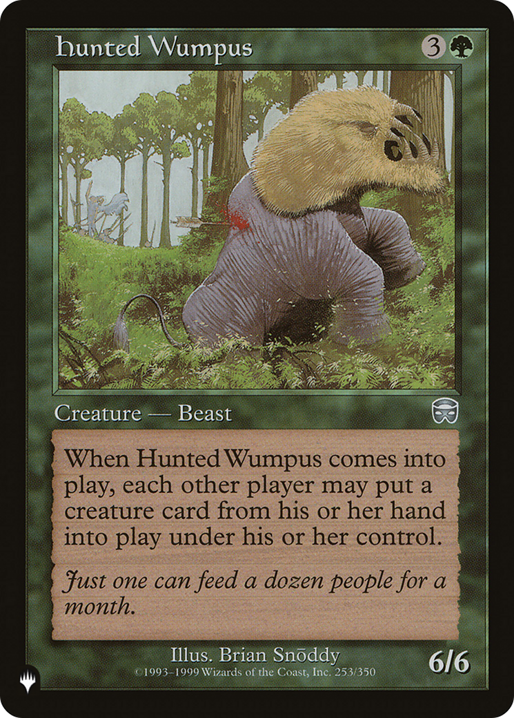 Hunted Wumpus [The List] | Eastridge Sports Cards & Games